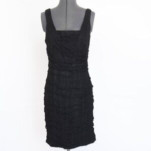 Express Black Lace Bodycon Mini Cocktail Little Black Dress Size 8 Women's